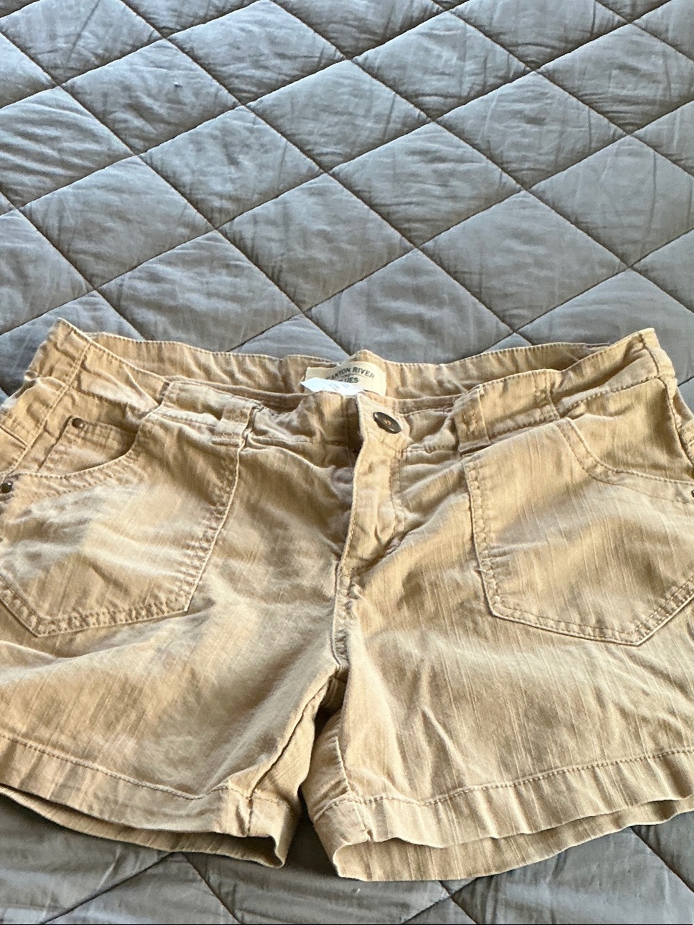 Canyon River Blues Women's Light Tan Denim-Style Shorts
